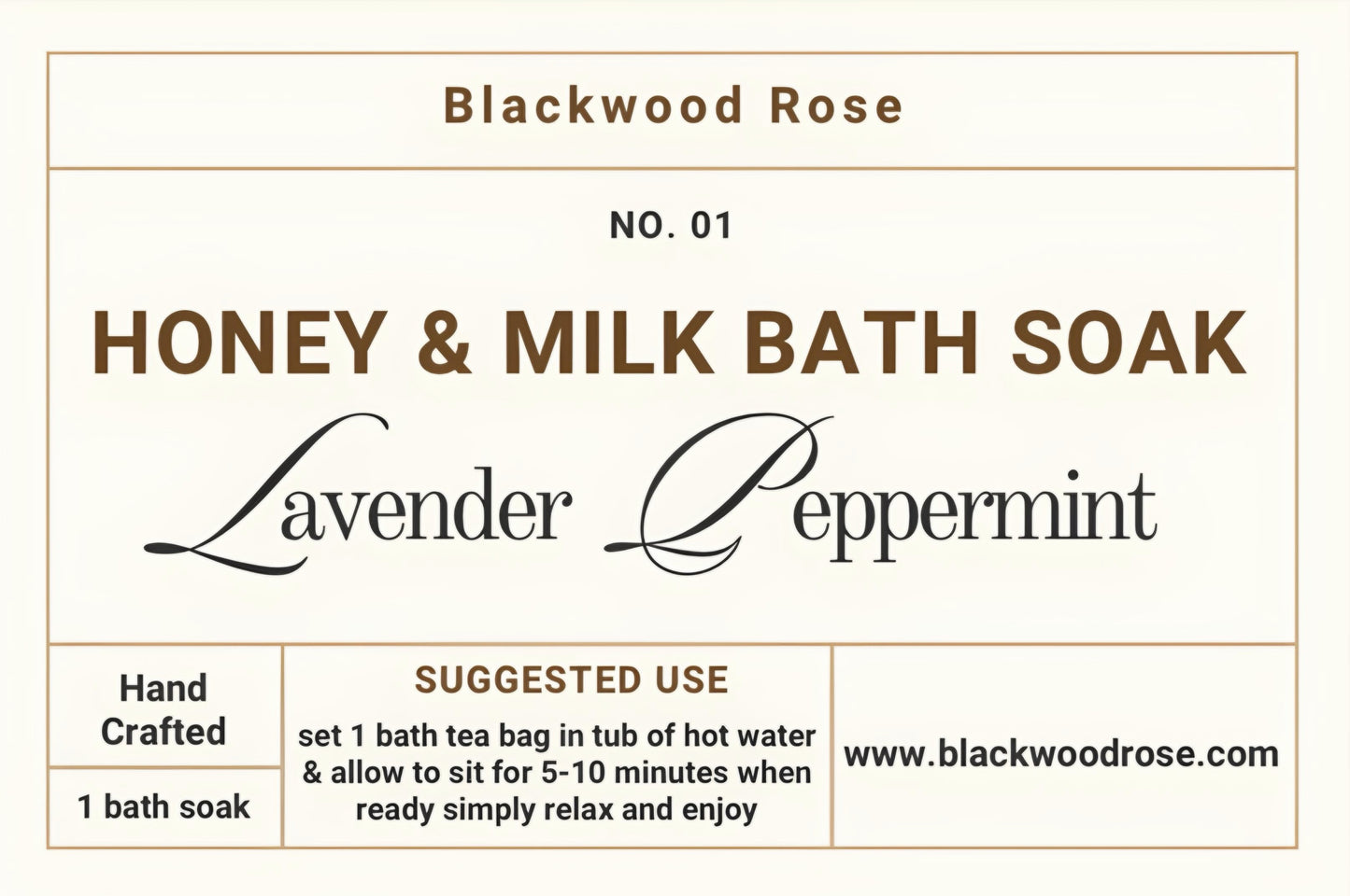 Honey & Milk Bath Soak No. 1 Lavender Peppermint