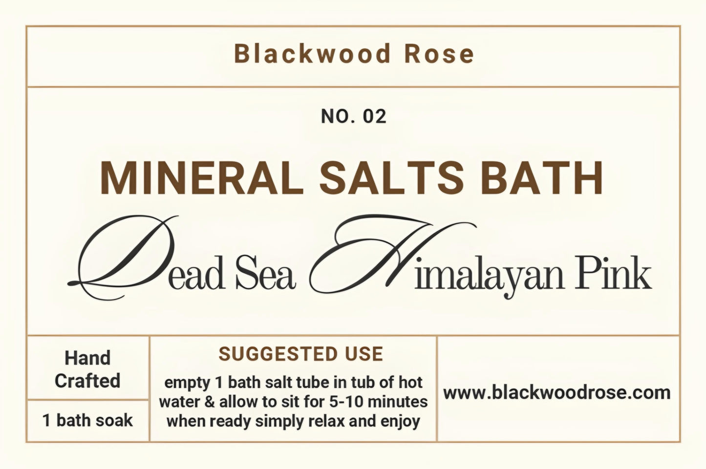 Mineral Salt Bath Soak No. 2